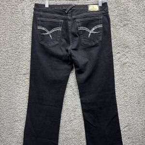 Vintage Y2K Baby Phat Embroidered Rhinestone Bootcut Jeans Women's Size 11 32x32